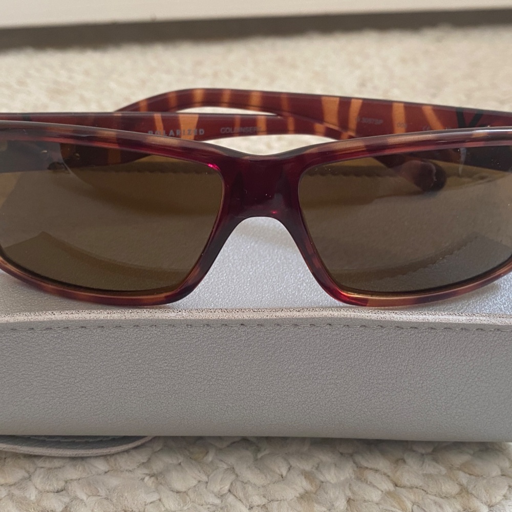 Calvin Klein Rectangular Brown Tortoise Polarized… - image 7
